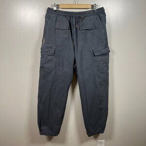Days Gone By Utility Cargo Pants Mens Size Large Gray Baggy Streetwear Tapered